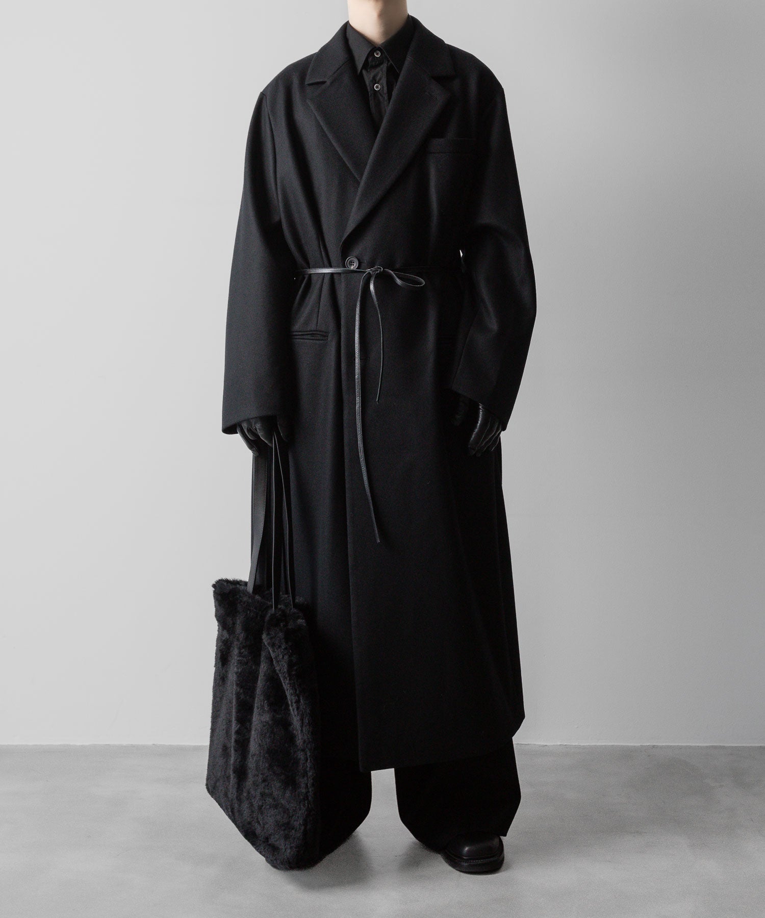 ssstein(シュタイン)の24AWコレクション OVERSIZED MAXI-LENGTH DOUBLE BREASTED COAT - BLACK 公式通販サイトsession福岡セレクトショップ