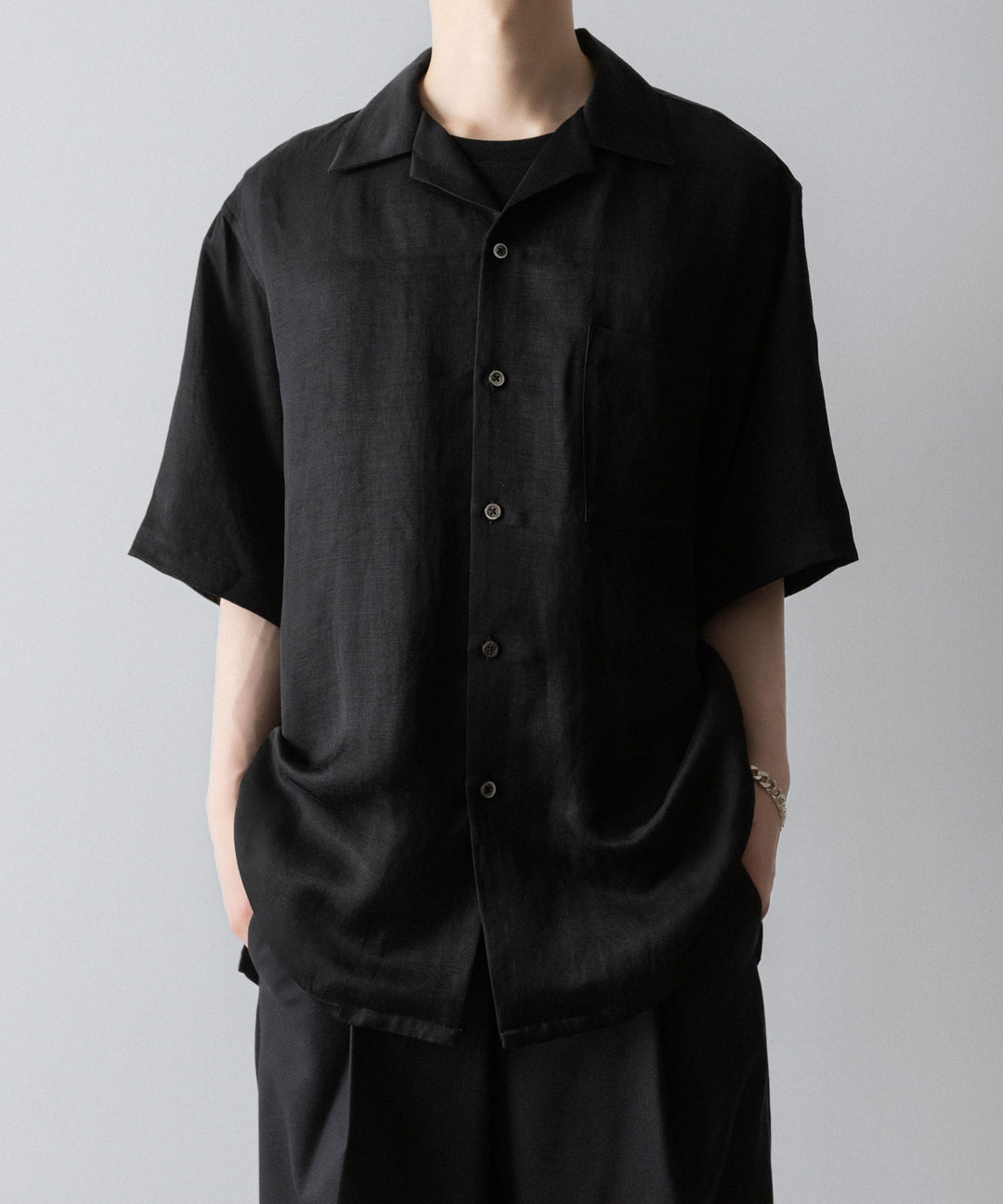 ssstein(シュタイン)のVIS/LI TWILL OVERSIZED OPEN COLLAR SS SHIRT - KHAKIの公式通販サイトsession福岡セレクトショップ