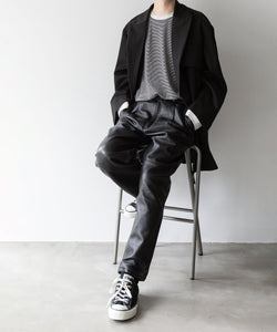 【ssstein】STRIPED WOOL OVERSIZED LONG SLEEVE TEE - OFF