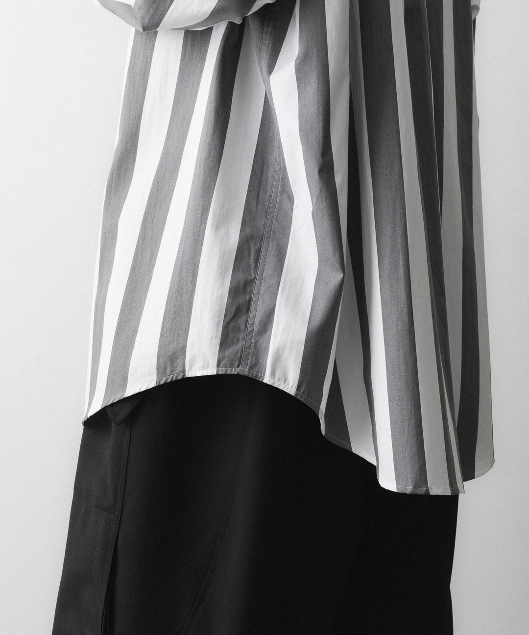 REVERBERATE リバーバレイトのREGULAR COLLAR SHIRT-STのWHITE×CHARCOAL 公式通販サイトsession福岡セレクトショップ
