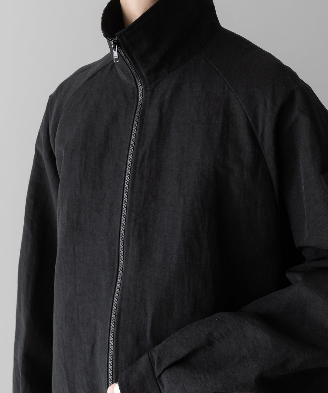 ssstein(シュタイン)のLI/NY POPLIN ZIP UP JACKET - BLACKの公式通販サイトsession福岡セレクトショップ