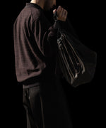 画像をギャラリービューアに読み込む, ssstein(シュタイン)のSLUB COTTON KNIT SKIPPER LS - DARK BROWNの公式通販サイトsession福岡セレクトショップ
