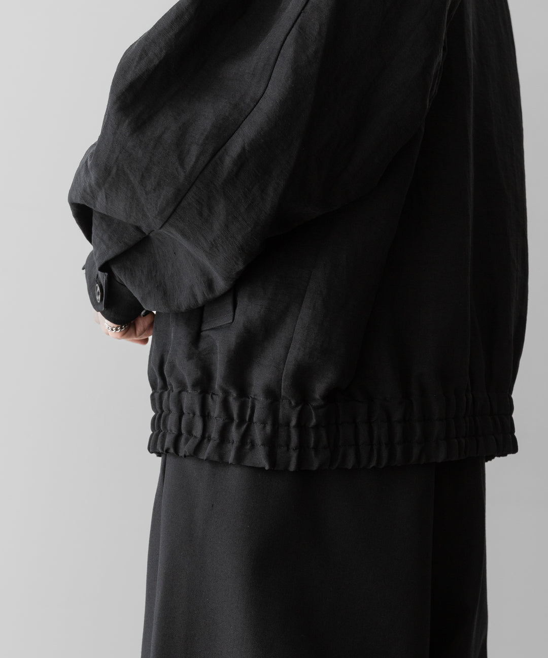 ssstein(シュタイン)のLI/NY POPLIN ZIP UP JACKET - BLACKの公式通販サイトsession福岡セレクトショップ