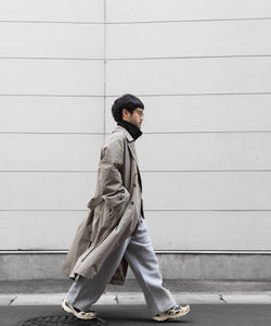 ssstein(シュタイン)のWINDPROOF NYLON DOUBLE BREASTED COAT - TAUPE 公式通販サイトsession福岡セレクトショップ