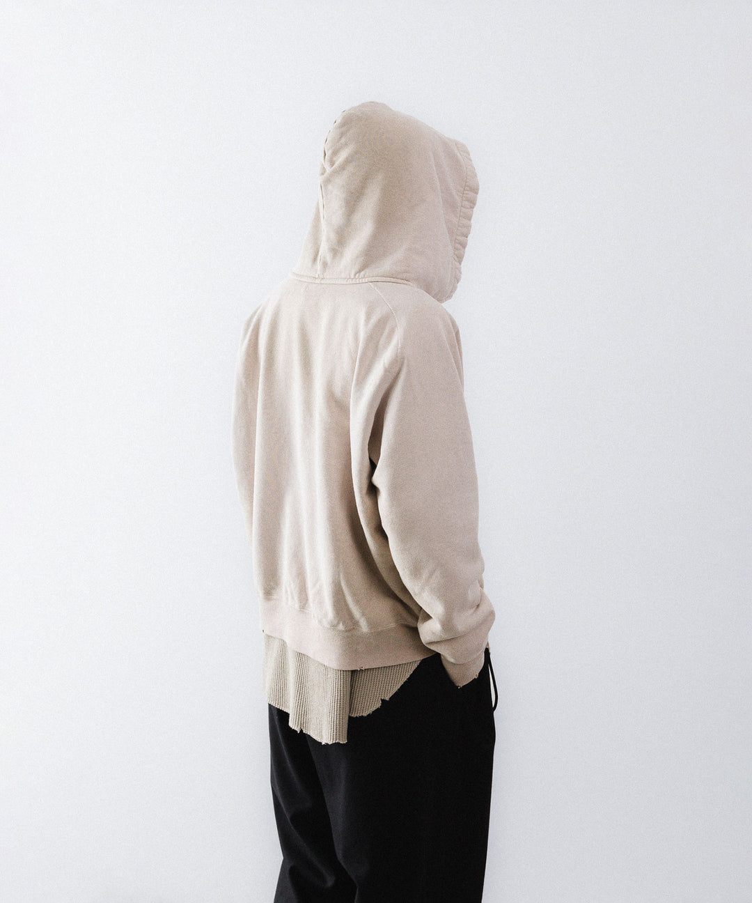 concause-コンコースのFRONT ZIP AFTER HOODIEのBEIGE公式通販サイトsession福岡セレクトショップ