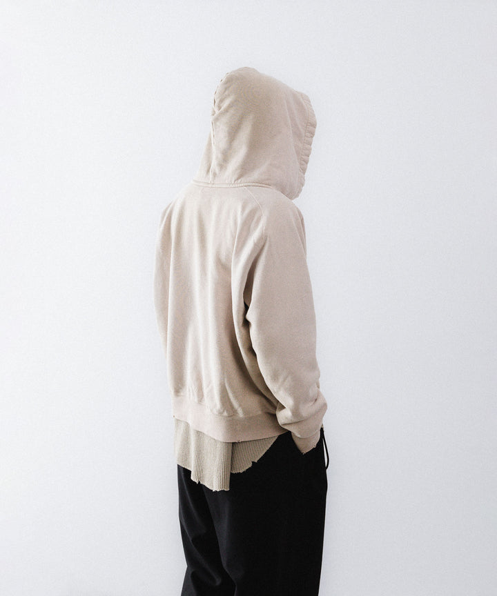 concause-コンコースのFRONT ZIP AFTER HOODIEのBEIGE公式通販サイトsession福岡セレクトショップ