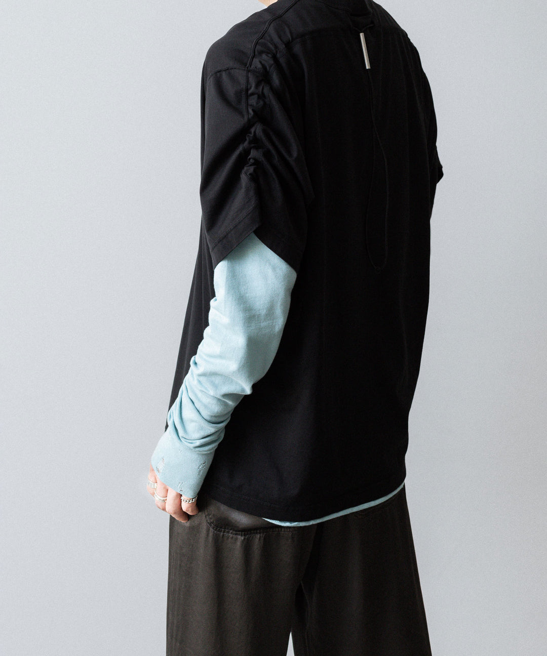 VEIN ヴェイン 100/3 SUEDE JERSEY VESSEL S/S TEEのBLACK公式通販サイトsession福岡セレクトショップ