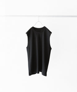 KANEMASA PHIL.】36G HIGH TWIST SLEEVELESS TEE - BLACK | 公式通販