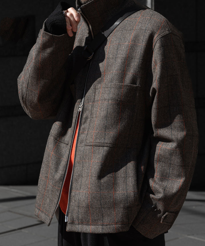 ssstein(シュタイン)の24AWコレクション DRIZZLER ZIP UP JACKET - GLEN CHECK 公式通販サイトsession福岡セレクトショップ