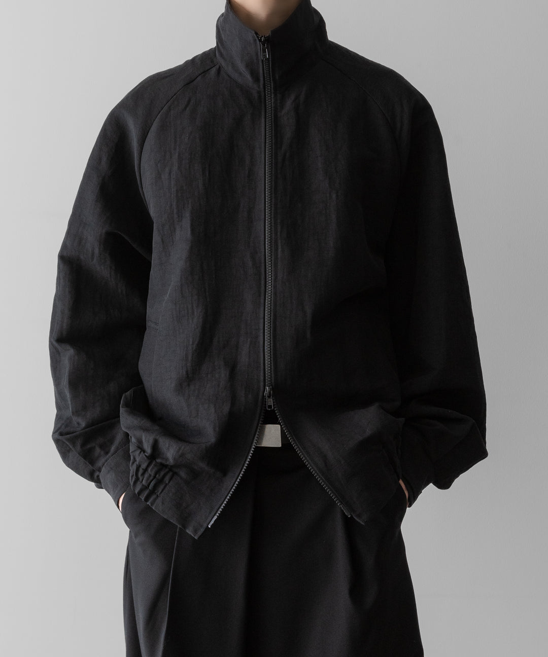 ssstein(シュタイン)のLI/NY POPLIN ZIP UP JACKET - BLACKの公式通販サイトsession福岡セレクトショップ