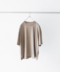 KANEMASA PHIL.】36G WOOL SS TEE - BEIGE | 公式通販サイト session