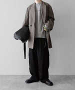 画像をギャラリービューアに読み込む, 【ssstein】DOUBLE WEAVE HOUNDSTOOTH PEAK LAPEL SHORT COAT - HOUNDSTOOTH
