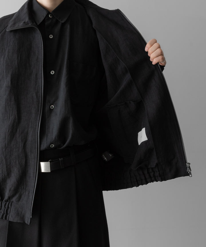 ssstein(シュタイン)のLI/NY POPLIN ZIP UP JACKET - BLACKの公式通販サイトsession福岡セレクトショップ
