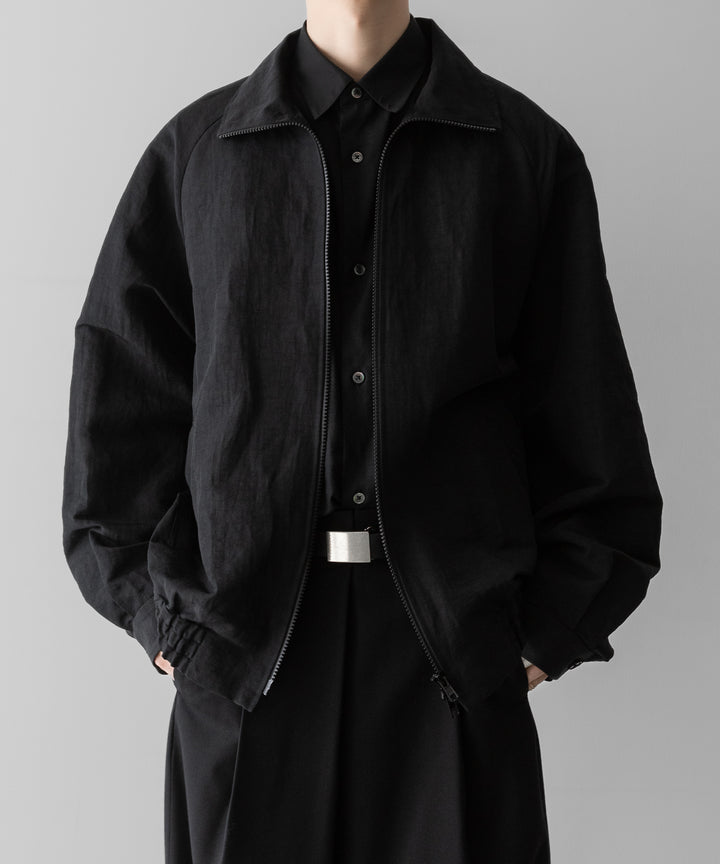 ssstein(シュタイン)のLI/NY POPLIN ZIP UP JACKET - BLACKの公式通販サイトsession福岡セレクトショップ
