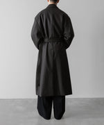 画像をギャラリービューアに読み込む, ssstein(シュタイン)の24AWコレクション DOUBLE LAPELED DOUBLE BREASTED COAT - GREY KHAKI × BLACK 公式通販サイトsession福岡セレクトショップ
