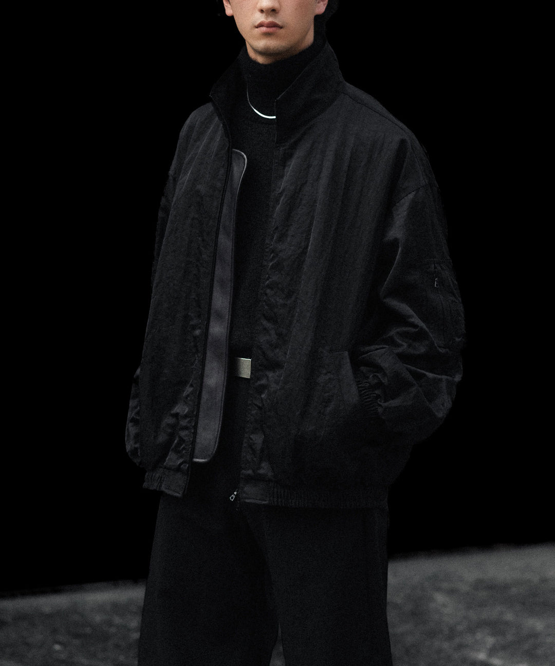 ssstein(シュタイン)のSHRUNK NYLON OVERSIZED FLIGHT JACKET - BLACKの公式通販サイトsession福岡セレクトショップ