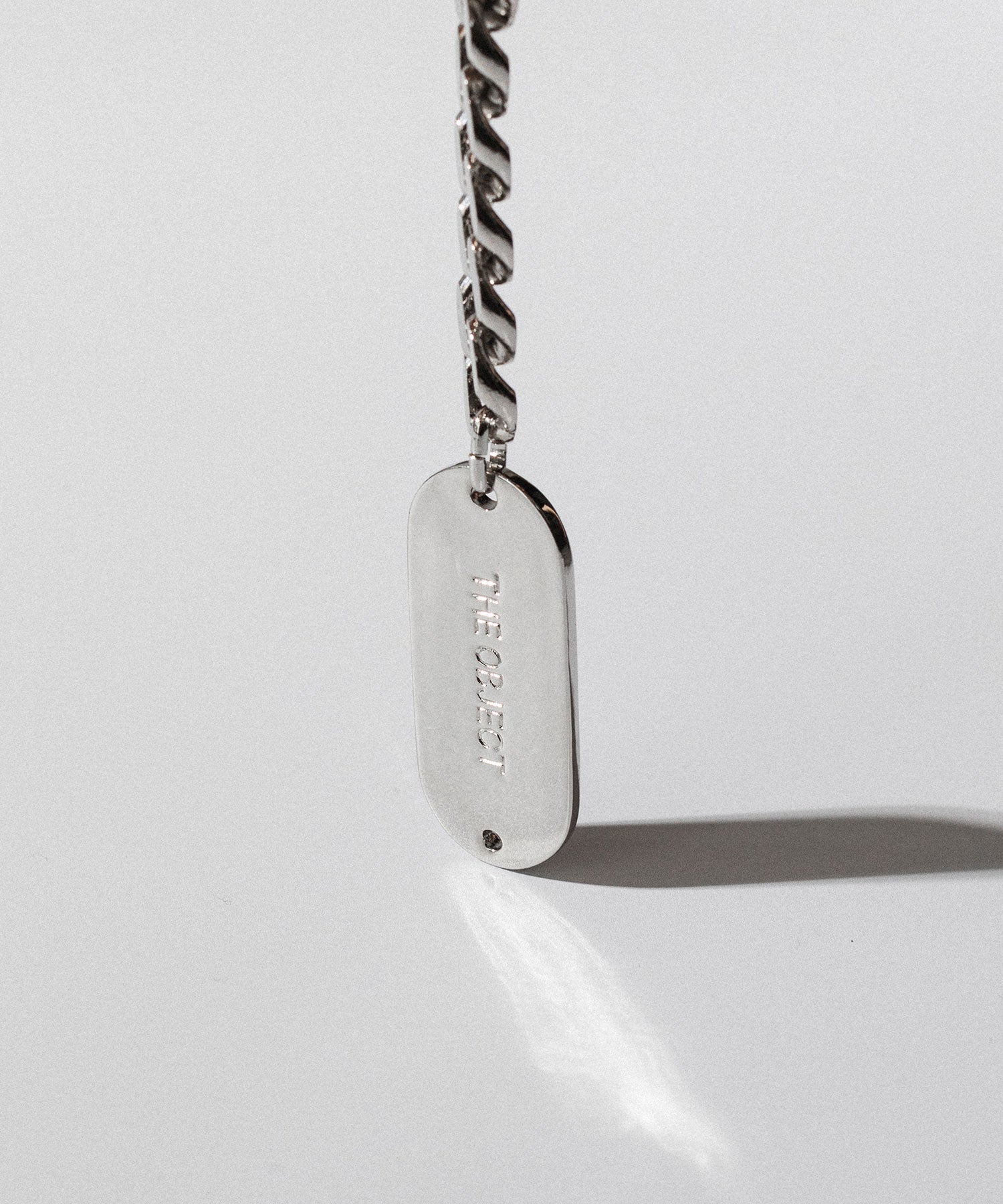 THE OBJECT/ザオブジェクト】OFFICE NAME TAG KEYRING - SILVER | 公式