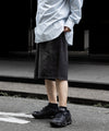 【ssstein】BAGGY DENIM SHORTS - BLACK