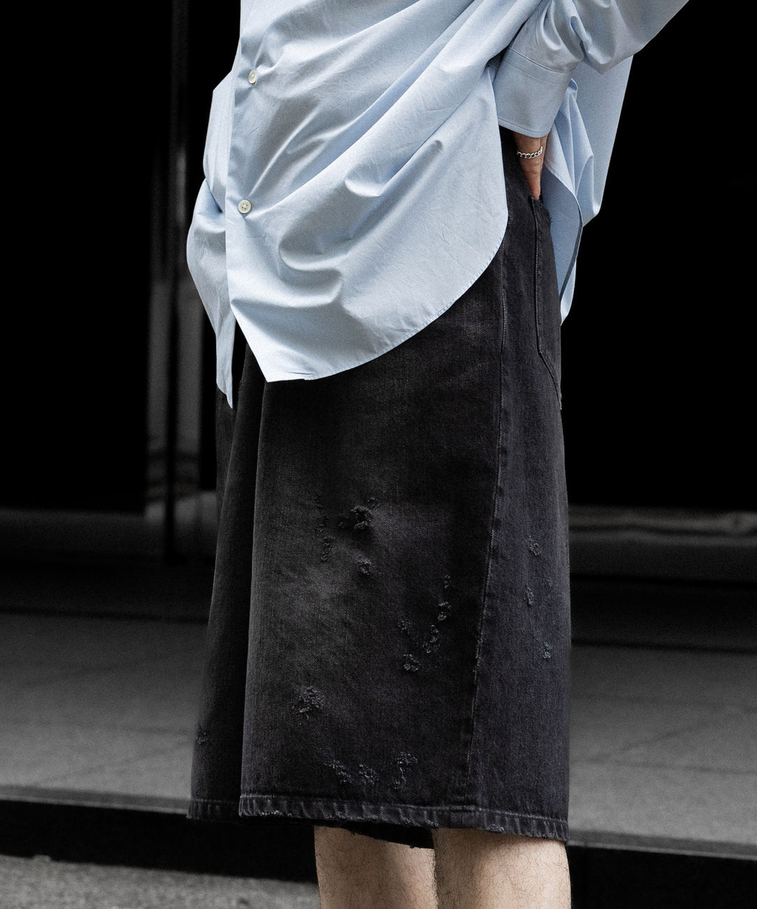ssstein(シュタイン)のBAGGY DENIM SHORTS - BLACKの公式通販サイトsession福岡セレクトショップ