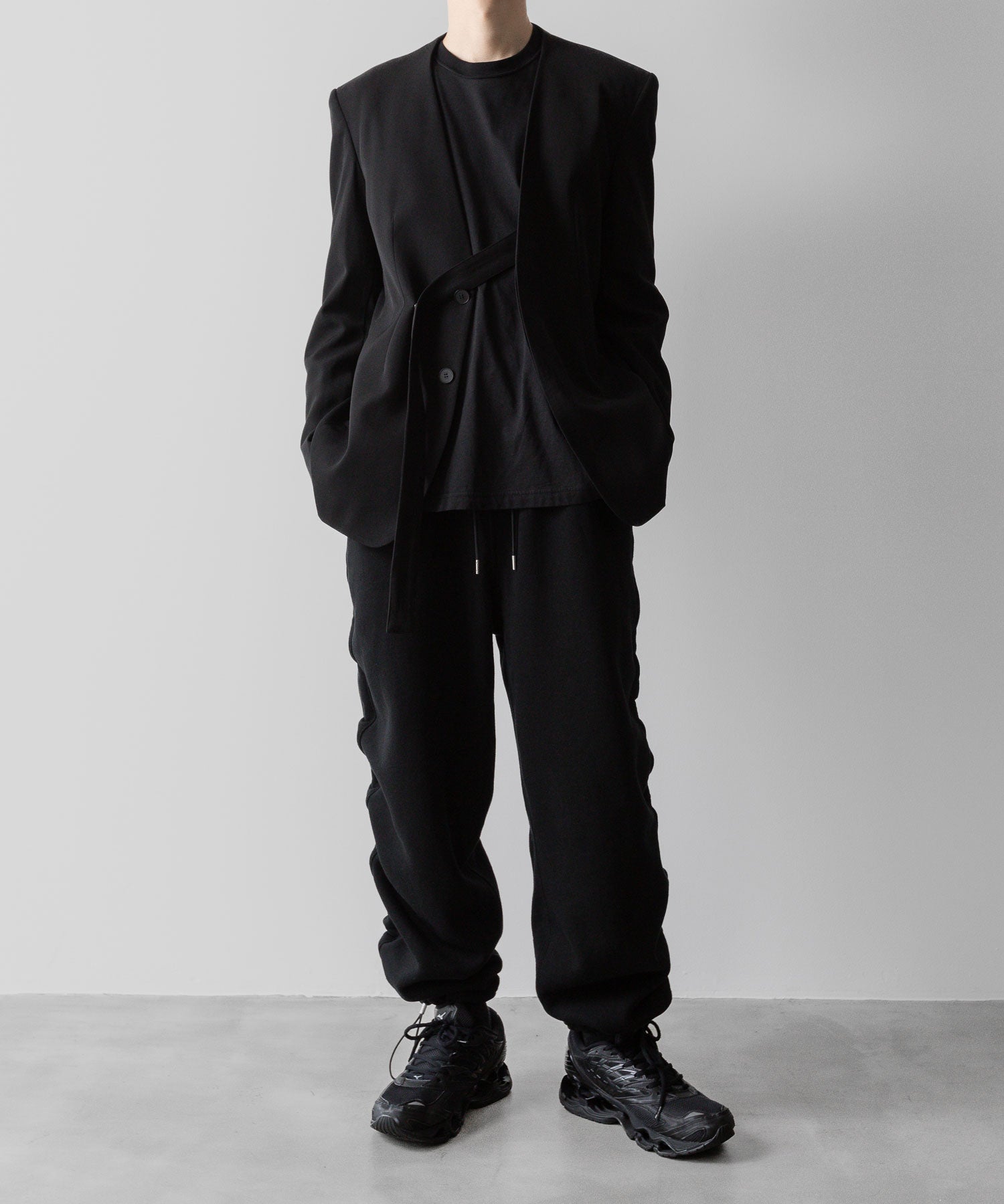 VEIN ヴェインのCO SWEAT VESSEL SWEAT PANTS - BLACKの公式通販サイトsession福岡セレクトショップ