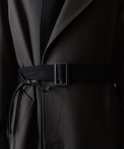 ssstein(シュタイン)の24AWコレクション DOUBLE LAPELED DOUBLE BREASTED COAT - GREY KHAKI × BLACK 公式通販サイトsession福岡セレクトショップ