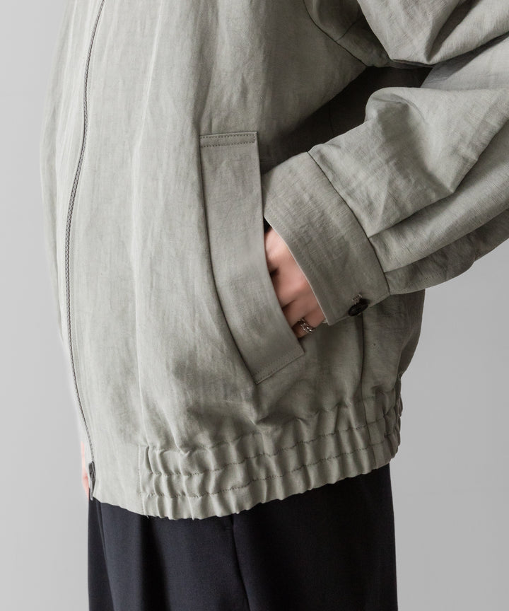 ssstein(シュタイン)のLI/NY POPLIN ZIP UP JACKET - BEIGE GREYの公式通販サイトsession福岡セレクトショップ