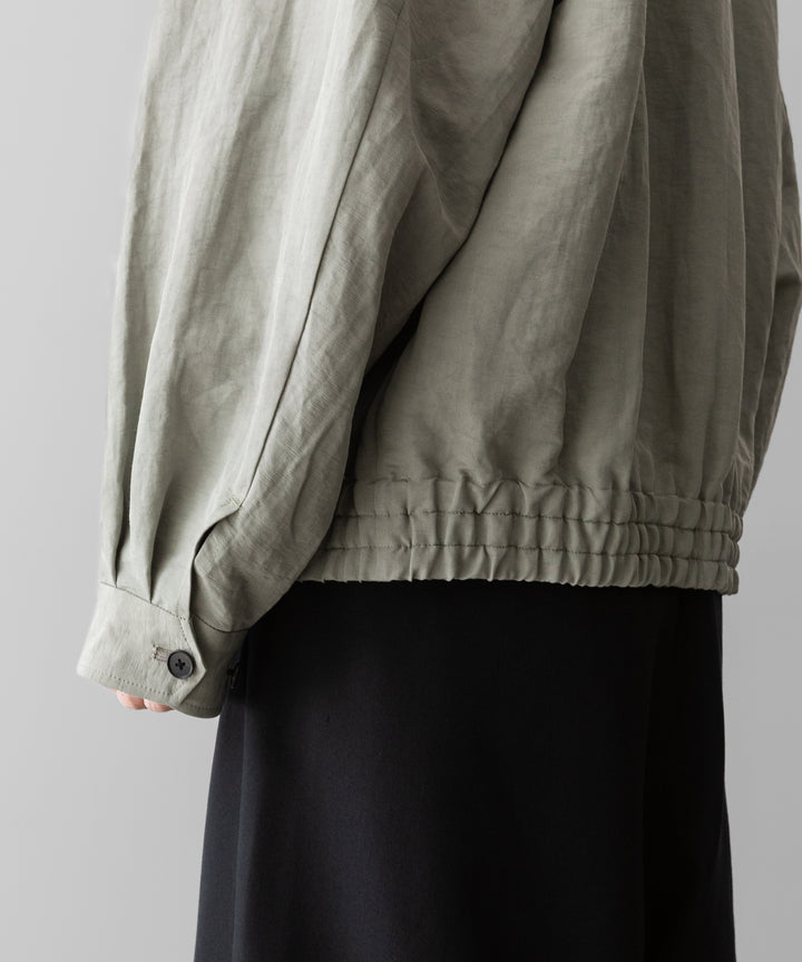 ssstein(シュタイン)のLI/NY POPLIN ZIP UP JACKET - BEIGE GREYの公式通販サイトsession福岡セレクトショップ
