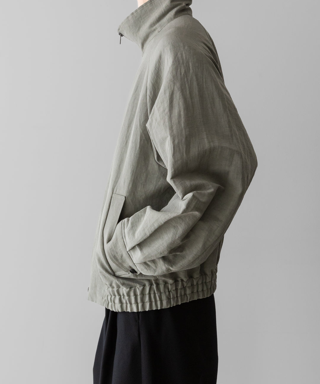ssstein(シュタイン)のLI/NY POPLIN ZIP UP JACKET - BEIGE GREYの公式通販サイトsession福岡セレクトショップ