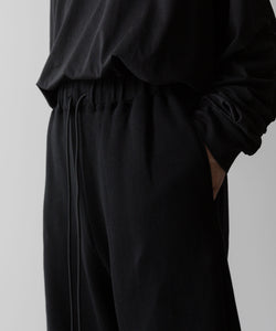 VEIN ヴェインのCO SWEAT CUT OFF BAGGY TROUSERS - BLACKの公式通販サイトsession福岡セレクトショップ