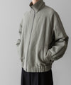 【ssstein】LI/NY POPLIN ZIP UP JACKET - BEIGE GREY