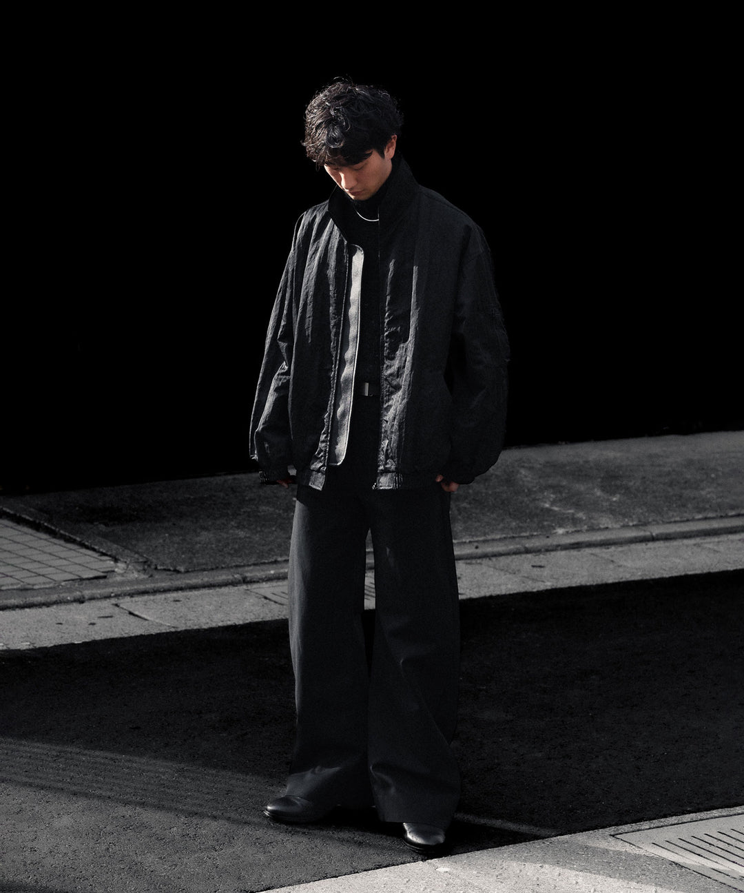 ssstein(シュタイン)のSHRUNK NYLON OVERSIZED FLIGHT JACKET - BLACKの公式通販サイトsession福岡セレクトショップ