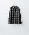 【REVERBERATE】FLANNEL SHIRT - BLACK×WHITE