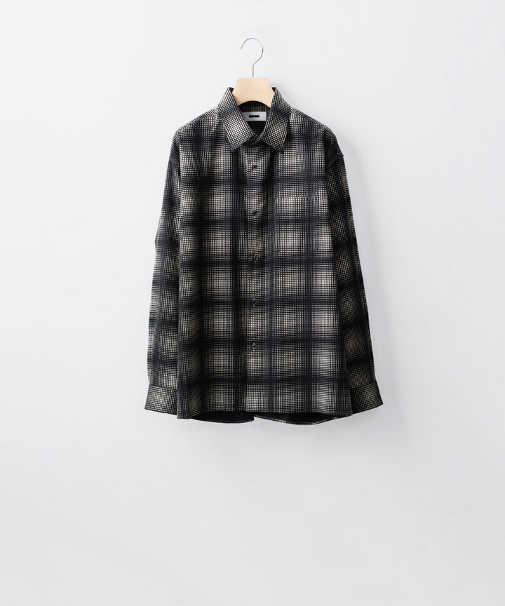 REVERBERATE リバーバレイトのFLANNEL SHIRTのBLACK×WHITE 公式通販サイトsession福岡セレクトショップ