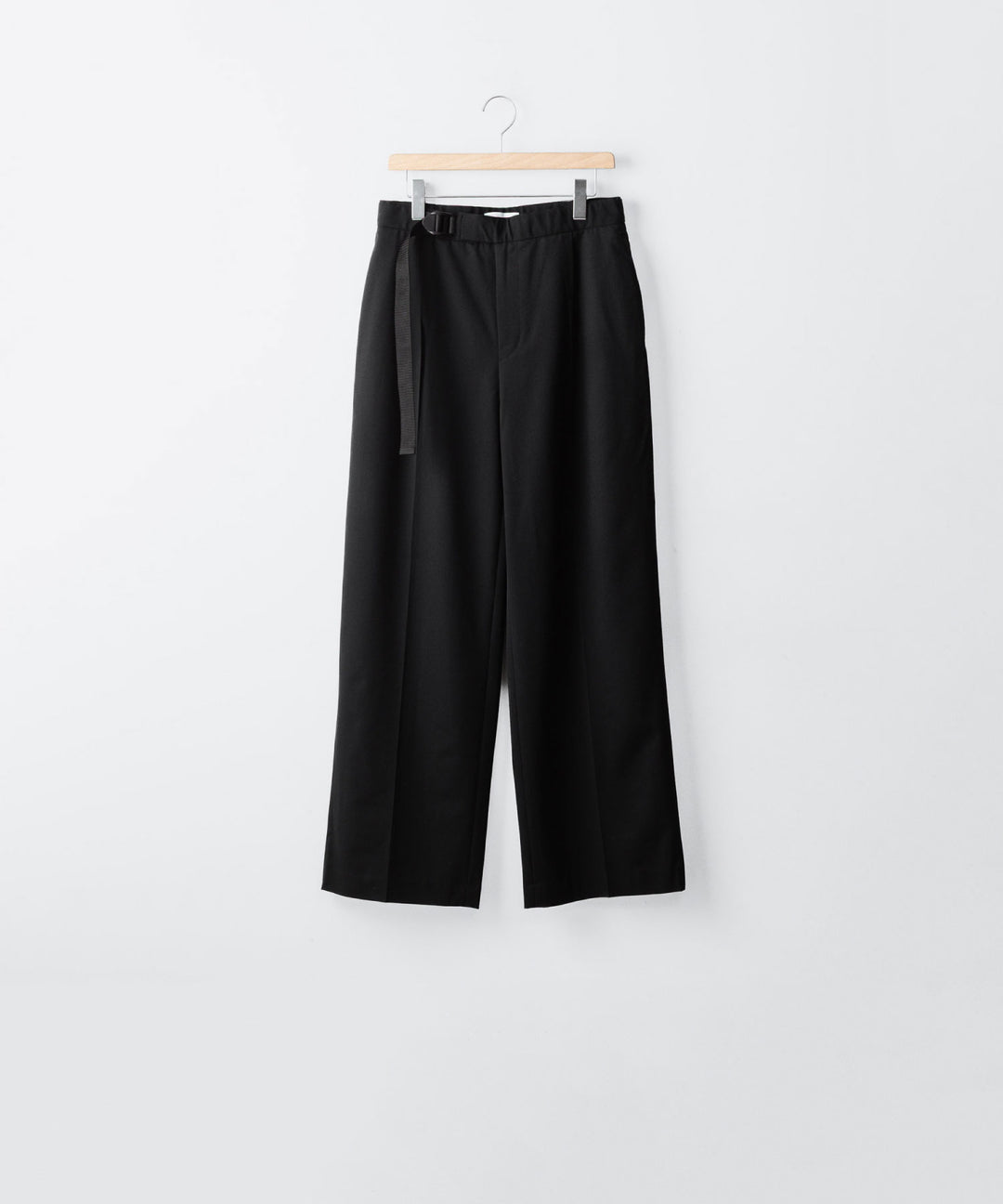 REVERBERATE リバーバレイトのTACKED TROUSERS-PLのBLACK 公式通販サイトsession福岡セレクトショップ