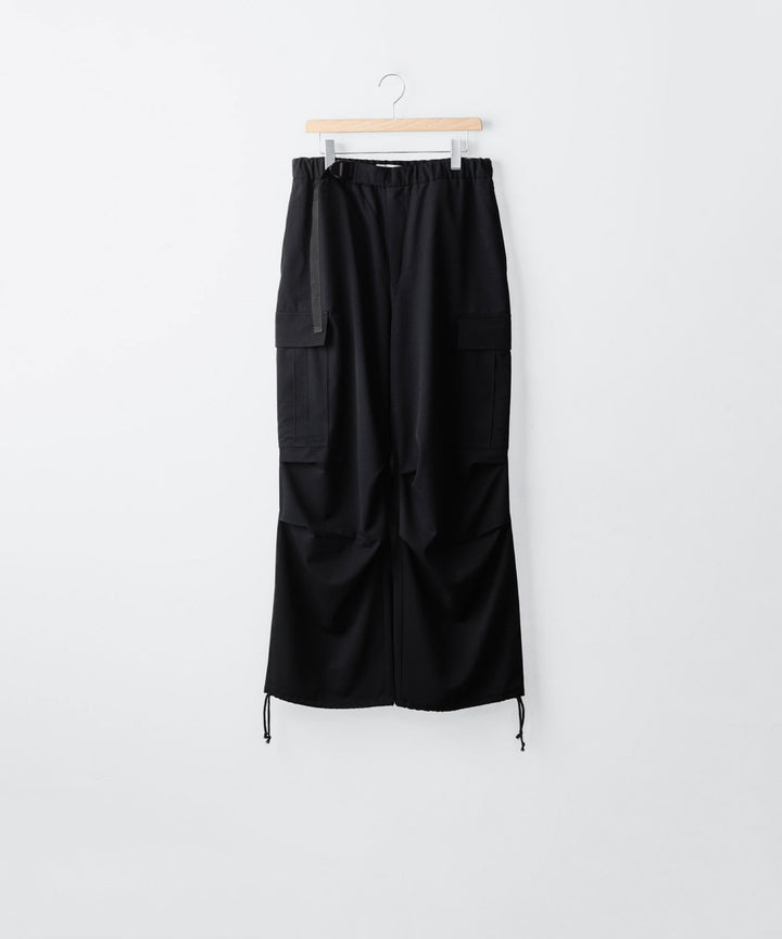 REVERBERATE リバーバレイトのCARGO PANTS-PLのBLACK 公式通販サイトsession福岡セレクトショップ