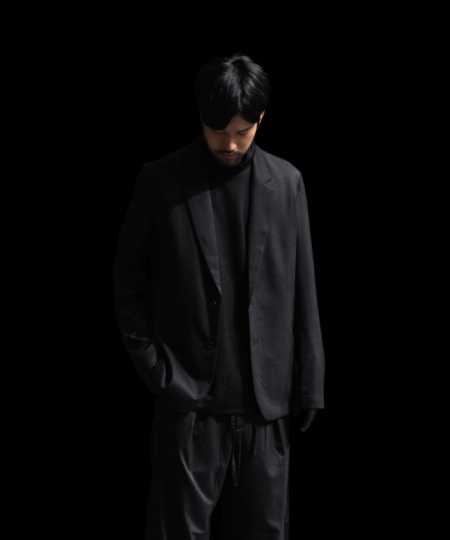 ATTACHMENT アタッチメントのT/W/SI STRETCH GABARDINE 2B JKT - BLACKの公式通販サイトsession福岡セレクトショップ