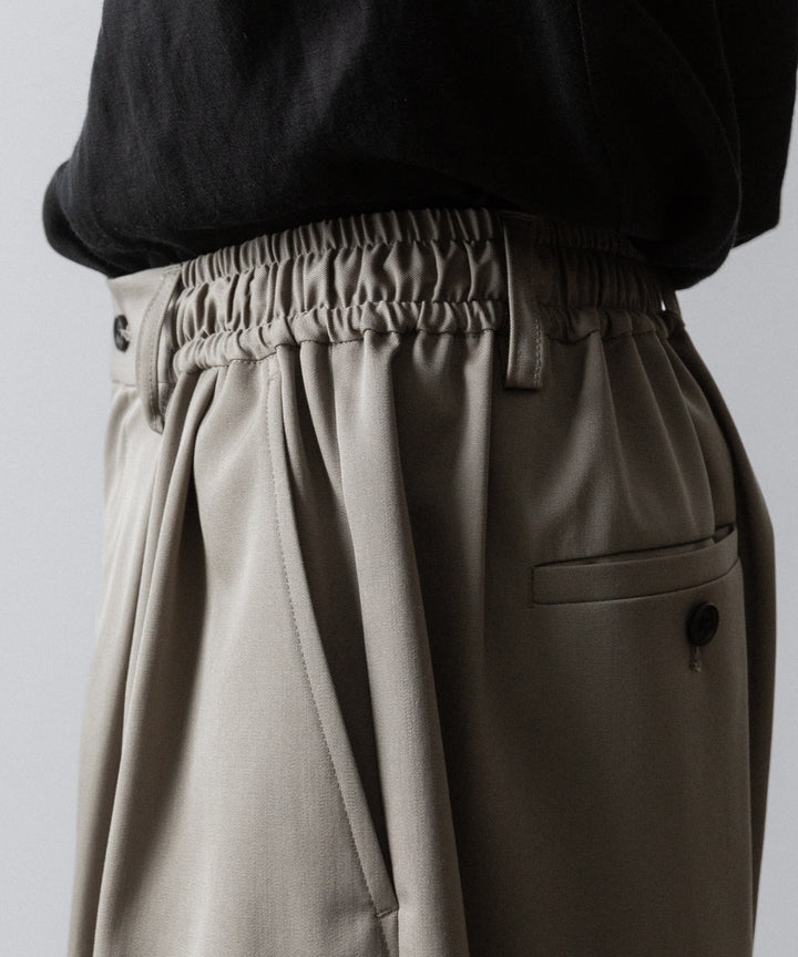ssstein(シュタイン)の WIDE EASY SHORT TROUSERS(2/90 WOOL GABARDINE) - TAUPE BEIGEの公式通販サイトsession福岡セレクトショップ