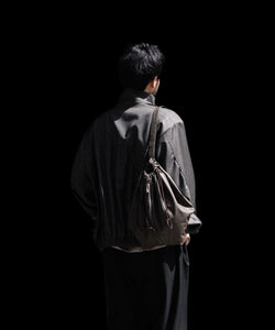 ATTACHMENT /アタッチメント】SYNTHETIC LEATHER BUCKET BAG - D.BROWN