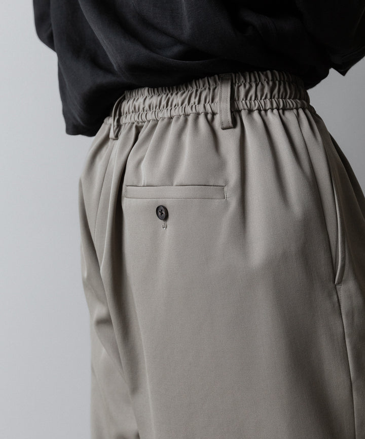 ssstein(シュタイン)の WIDE EASY SHORT TROUSERS(2/90 WOOL GABARDINE) - TAUPE BEIGEの公式通販サイトsession福岡セレクトショップ
