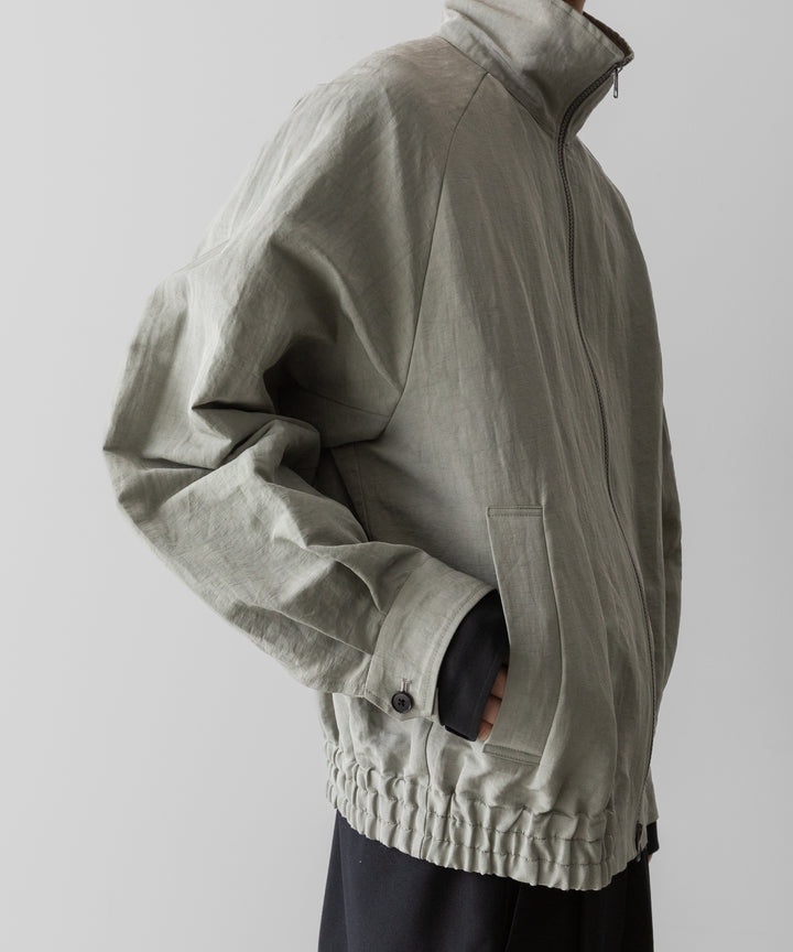 ssstein(シュタイン)のLI/NY POPLIN ZIP UP JACKET - BEIGE GREYの公式通販サイトsession福岡セレクトショップ