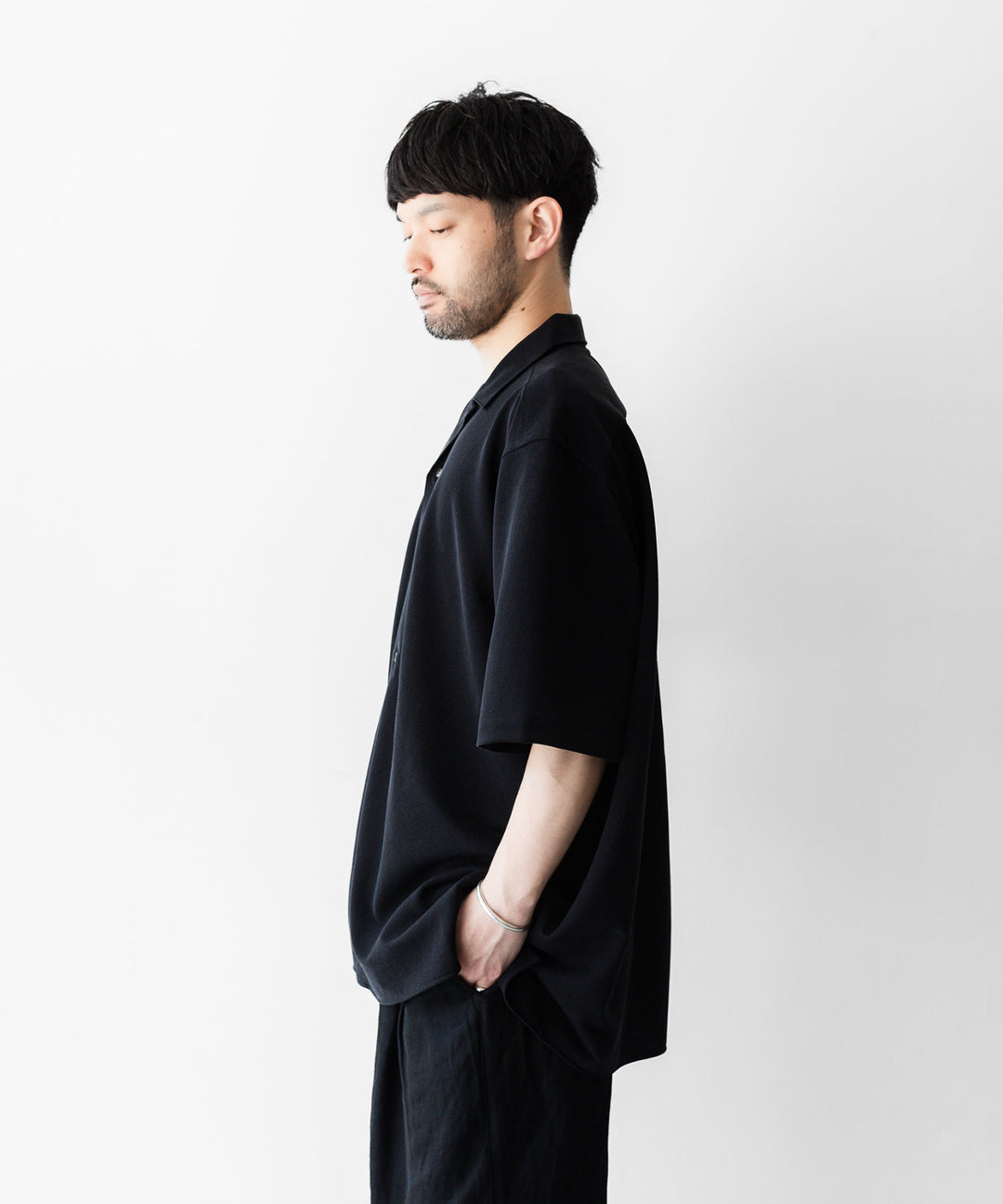KANEMASA PHIL. カネマサフィルの36G CUPRO ETHER SHIRTのBLACKの公式通販サイトsession福岡セレクトショップ
