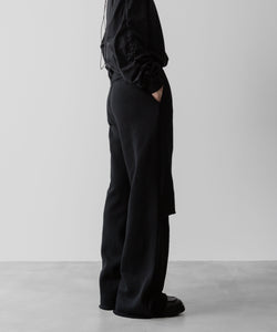 VEIN ヴェインのCO SWEAT CUT OFF BAGGY TROUSERS - BLACKの公式通販サイトsession福岡セレクトショップ