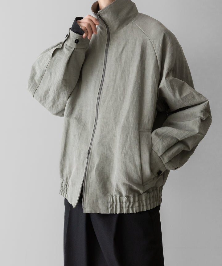 ssstein(シュタイン)のLI/NY POPLIN ZIP UP JACKET - BEIGE GREYの公式通販サイトsession福岡セレクトショップ