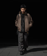 画像をギャラリービューアに読み込む, 【ssstein】MELTON ZIP UP BLOUSON - DARK GREIGE
