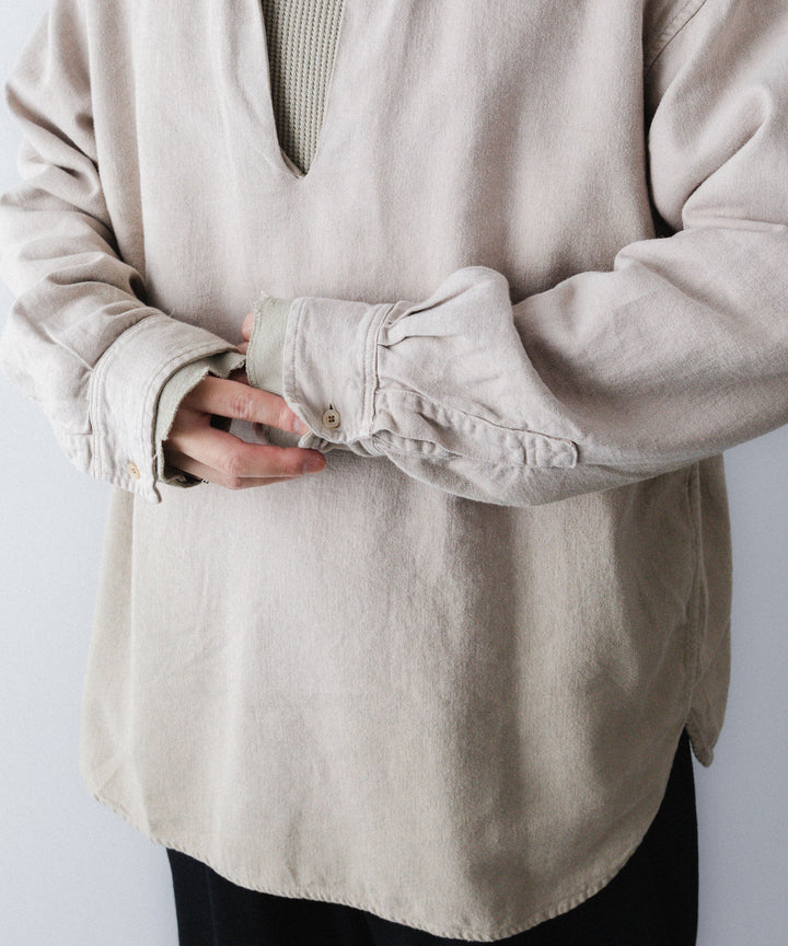 concause-コンコースのSKIPPER SHIRT(SOLID)のBEIGE公式通販サイトsession福岡セレクトショップ