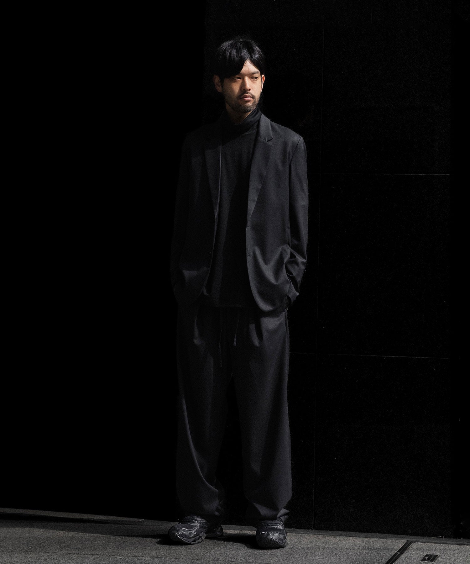 ATTACHMENT アタッチメントのT/W/SI STRETCH GABARDINE 2B JKT - BLACKの公式通販サイトsession福岡セレクトショップ