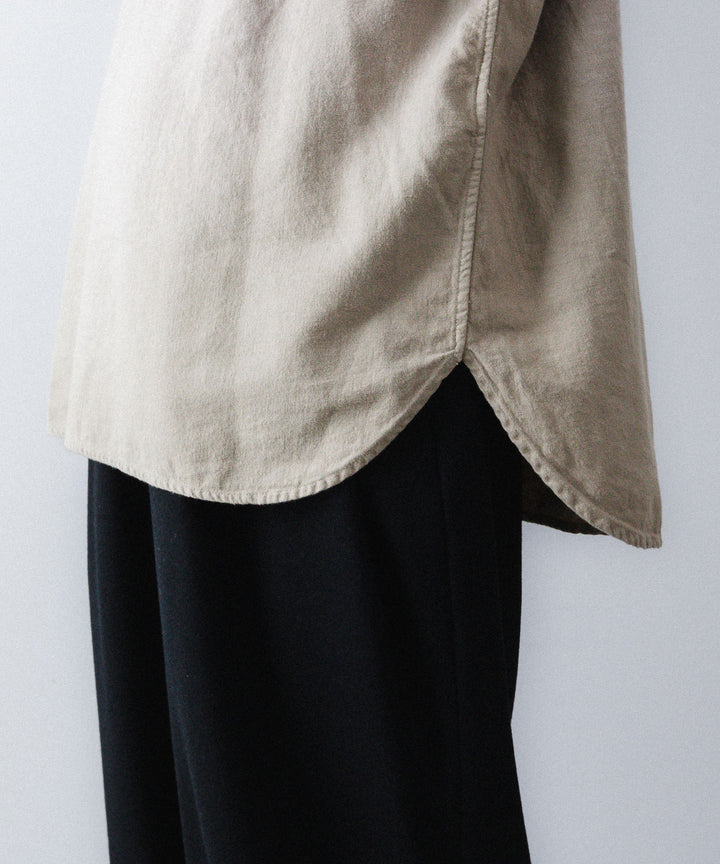 concause-コンコースのSKIPPER SHIRT(SOLID)のBEIGE公式通販サイトsession福岡セレクトショップ