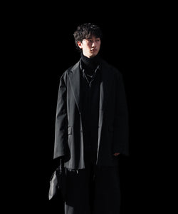 ssstein / シュタイン】COTTON RAYON VINTAGE COACH JACKET - BLACK