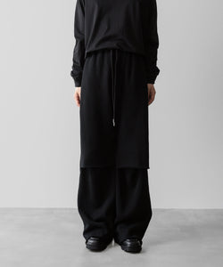 VEIN ヴェインのCO SWEAT CUT OFF BAGGY TROUSERS - BLACKの公式通販サイトsession福岡セレクトショップ