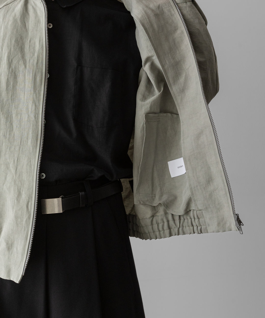 ssstein(シュタイン)のLI/NY POPLIN ZIP UP JACKET - BEIGE GREYの公式通販サイトsession福岡セレクトショップ